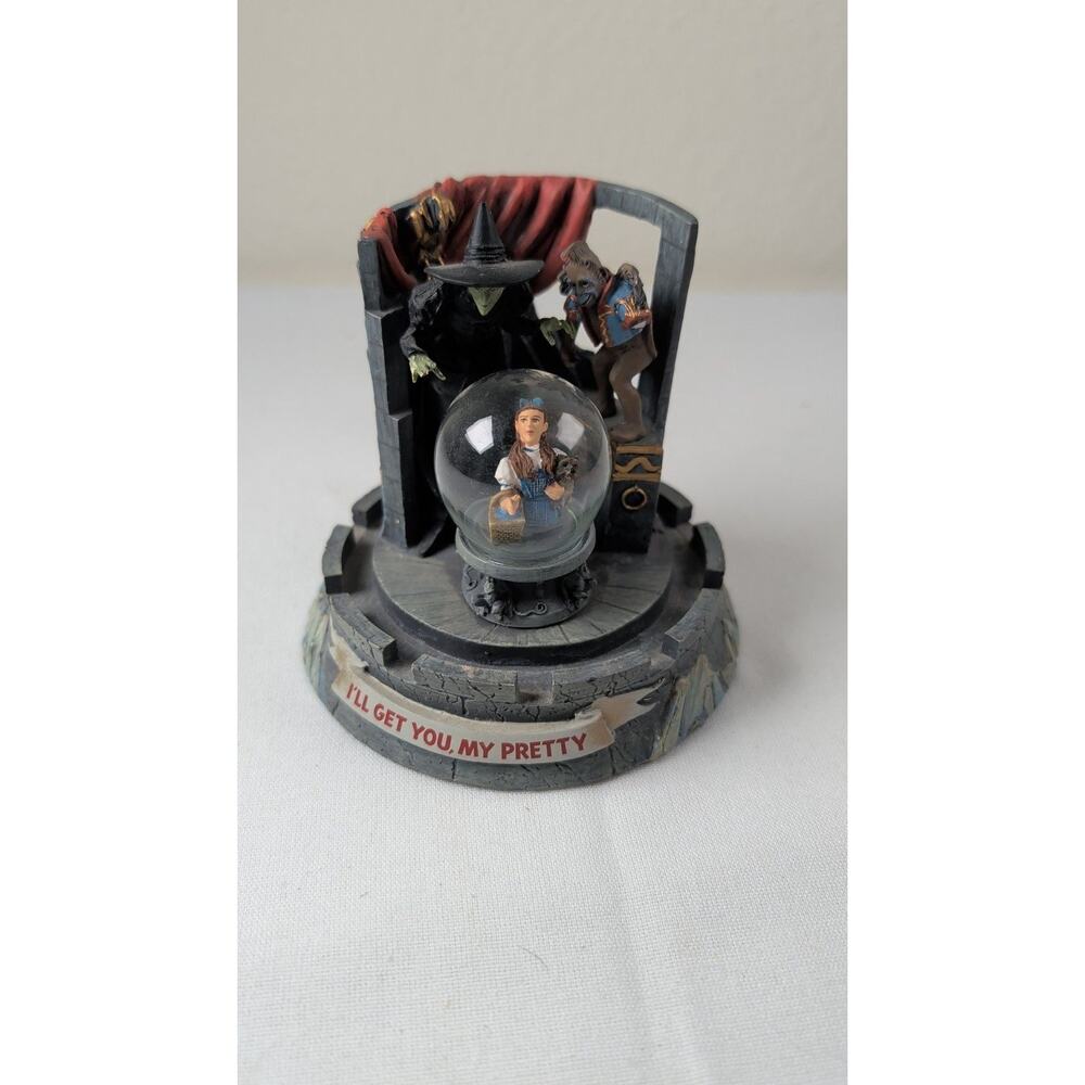 The Wizard of Oz Wicked Witch Crystal Ball Snow Globe Music Box - I'll Get You,
